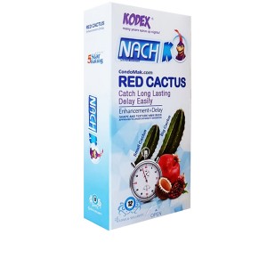 کاندوم تاخیری مدل کاکتوس قرمز کدکس  12 عددی