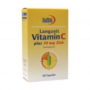 کپسول ویتامین C و زینک (۱۰ میلی گرم) یوروویتال ۶۰ عدد
