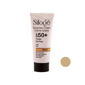 کرم ضد آفتاب رنگی سیلوژه فاقد چربی +spf50حجم 40 ميلی ليتر(بژ)