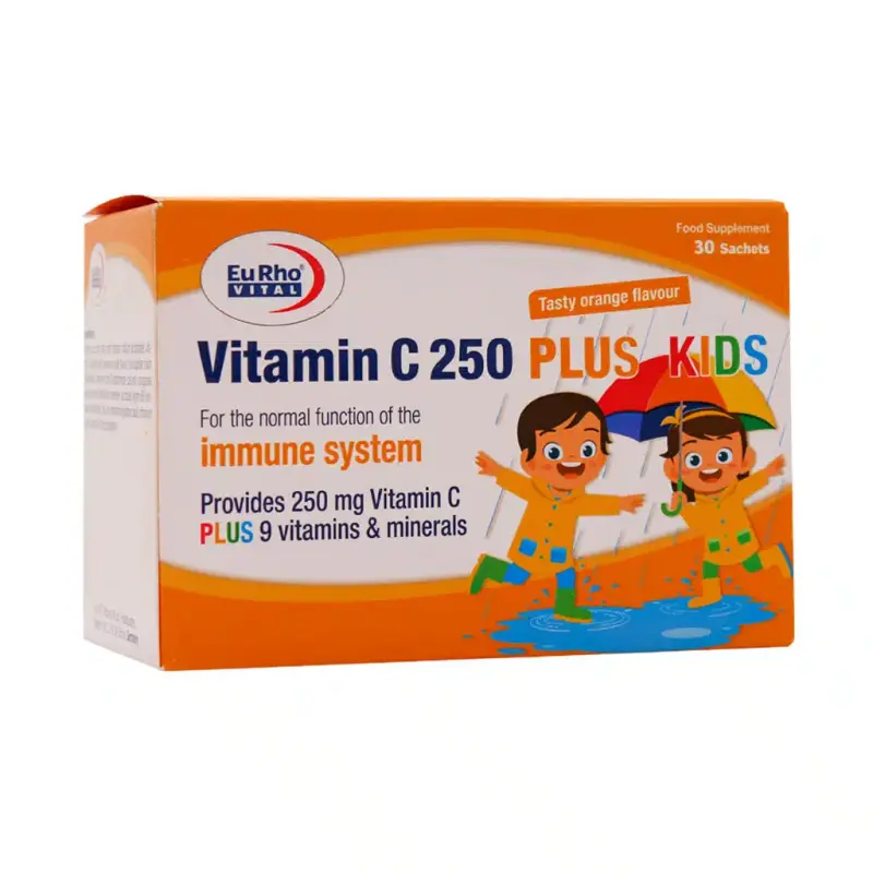 ساشه ویتامین C 250 میلی گرم یوروویتال 30 عدد